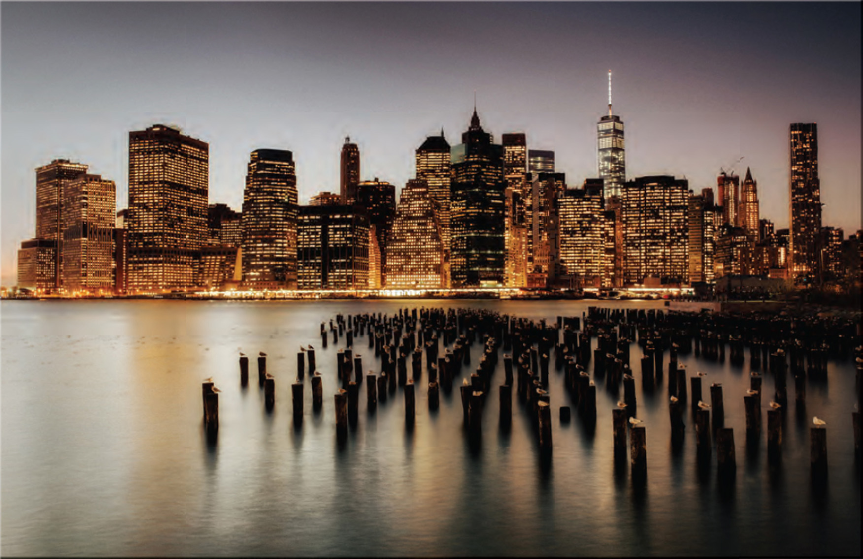 Glasbild | NEW YORK NIGHT | M : 100 x 70 cm