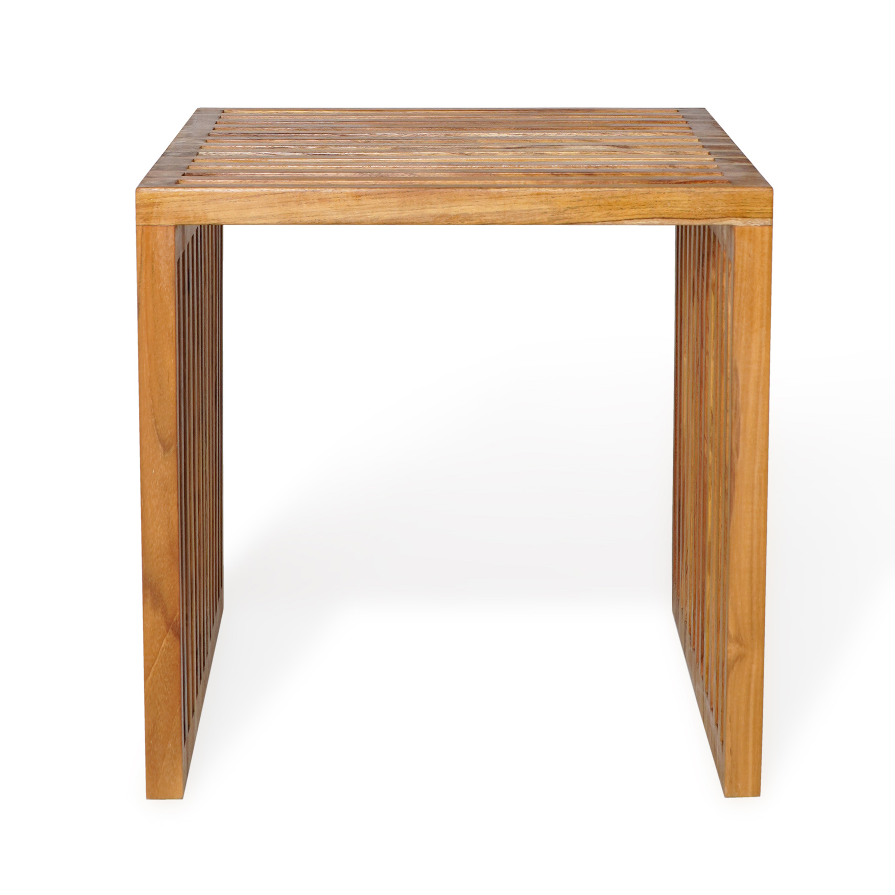 Beistelltisch LINEA  | Teak massiv | 40 x 40 cm