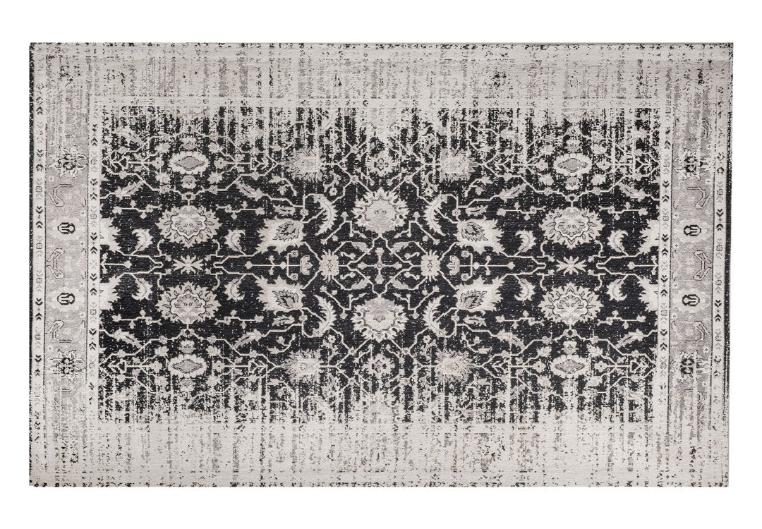 Vintage-Teppich HISTORY, 200 x 300 cm, grau/schwarz