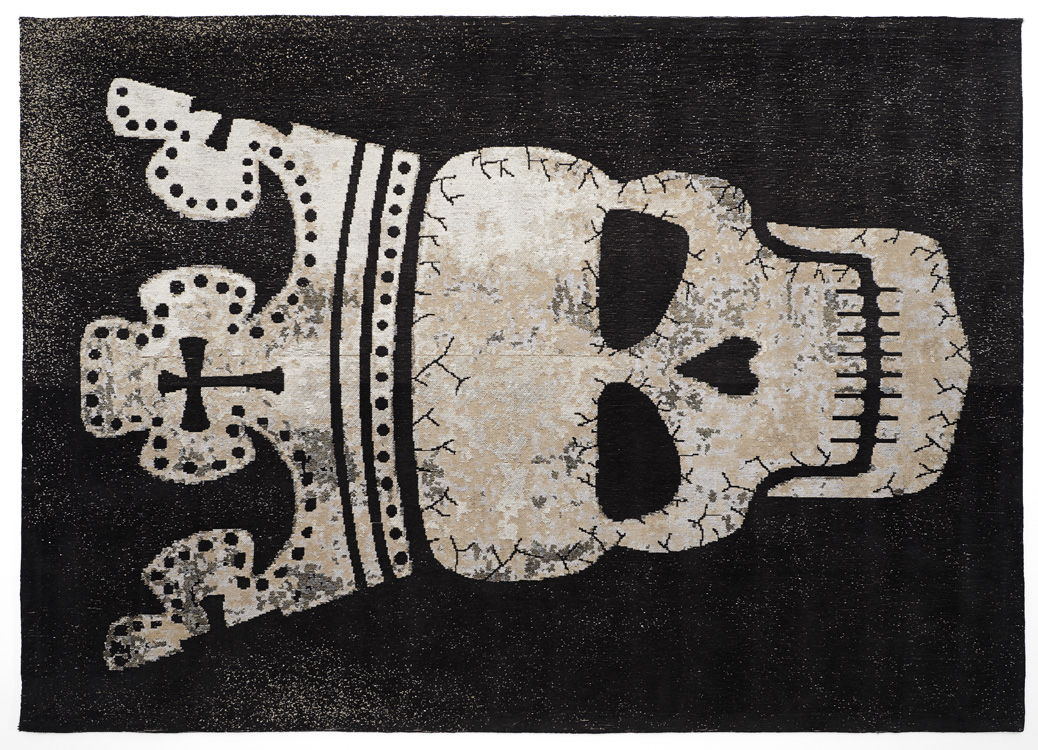 Vintage-Teppich Skull