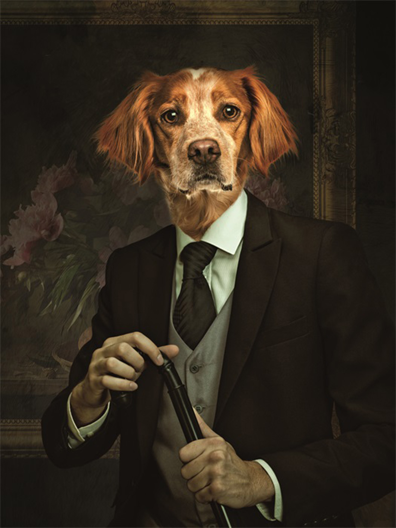 Wandbild MondiArt | ROYAL DOG | AluArt glänzend | L: 120 x 180 cm