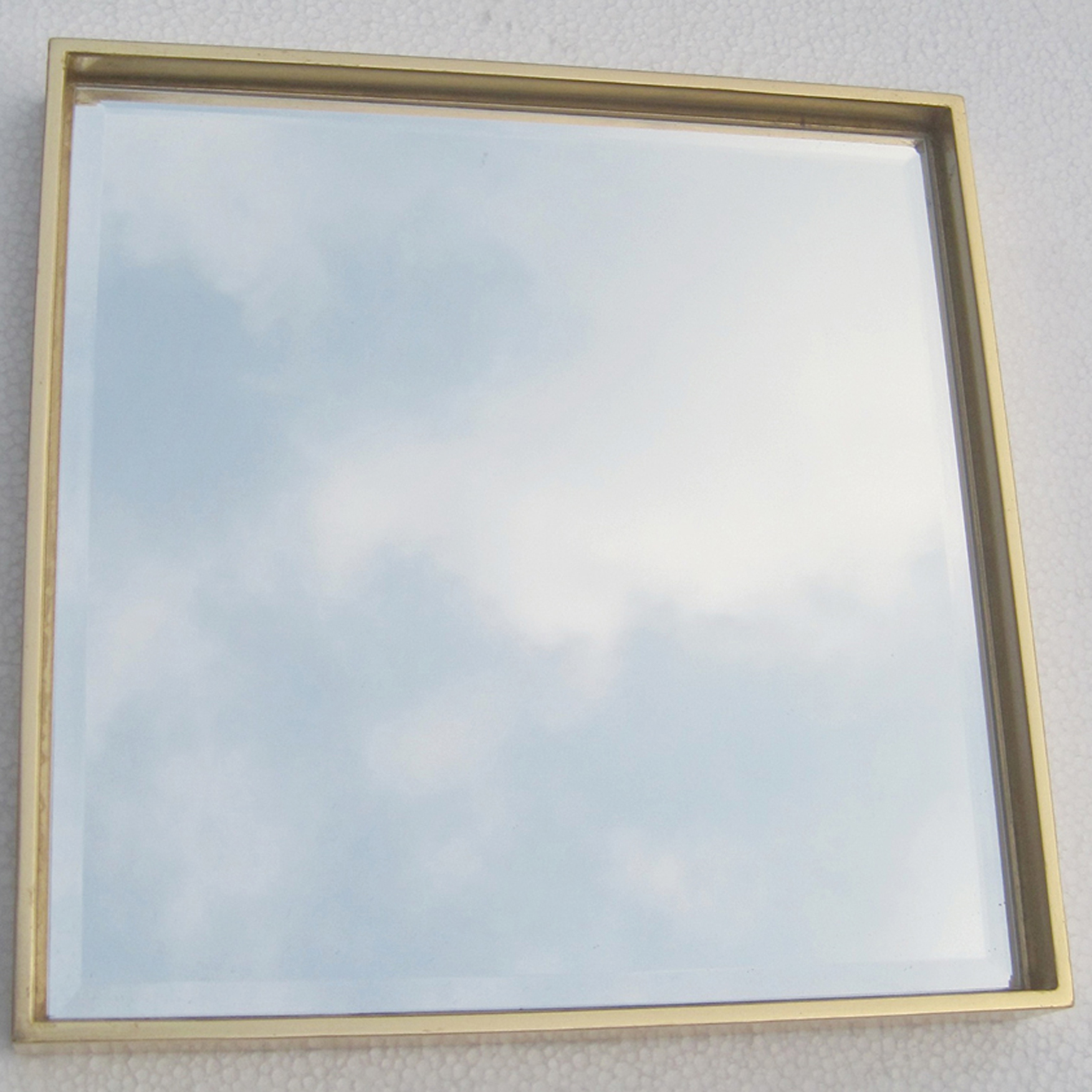 Spiegel MondiArt | STYLISH GOLD | mit schmalem Rahmen | 30 x 30 cm